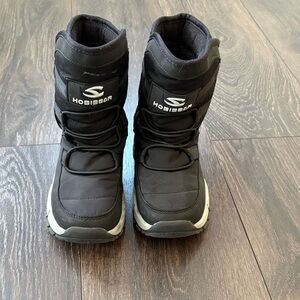 Black Kids Snow Boots